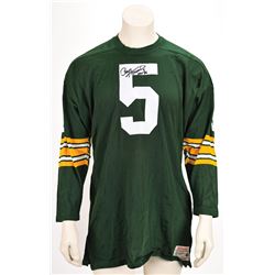 Paul Hornung Signed Jersey and Photograph