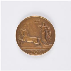 St. Moritz 1928 Winter Olympics Bronze Participation Medal