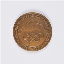 Garmisch 1936 Winter Olympics Bronze Participation Medal