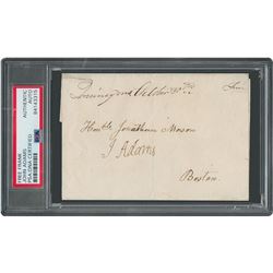 John Adams Signed Free Frank
