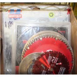 BOX OF ASSORTED SAW BLADES