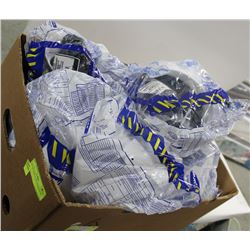 LOT OF 8 NEW WHITE HARD HATS