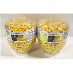 LOT OF TWO 3M PLASTIC SUPER FIT 30 EARPLUGS