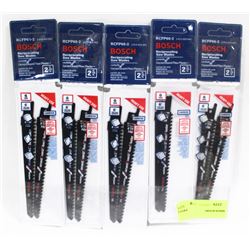LOT OF 5 BOSCH 2PC RECIPROCATING CARBIDE SAW
