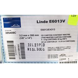 BOX OF LINDE E6013V WELDING ELECTRODES