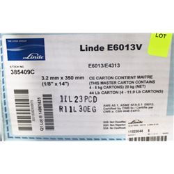 BOX OF LINDE E6013V WELDING ELECTRODES