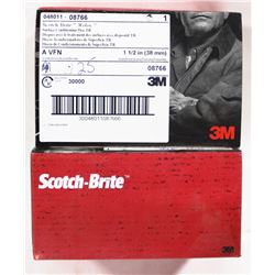 2 BOXES OF SCOTCH BRITE 3M SURFACE CONDITIONING