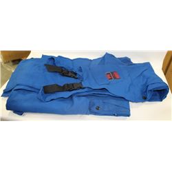 LOT OF 3 BLUE FR NOMAX BIB OVERALLS SIZE LARGE