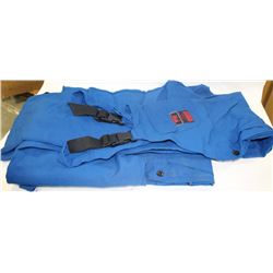 LOT OF 3 BLUE FR NOMAX BIB OVERALLS SIZE LARGE