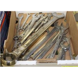 LOT OF WRENCHES VARIOUS TYPES & SIZES UP TO 1-7/16