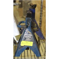 LOT OF TWO 2 TON JACK STANDS