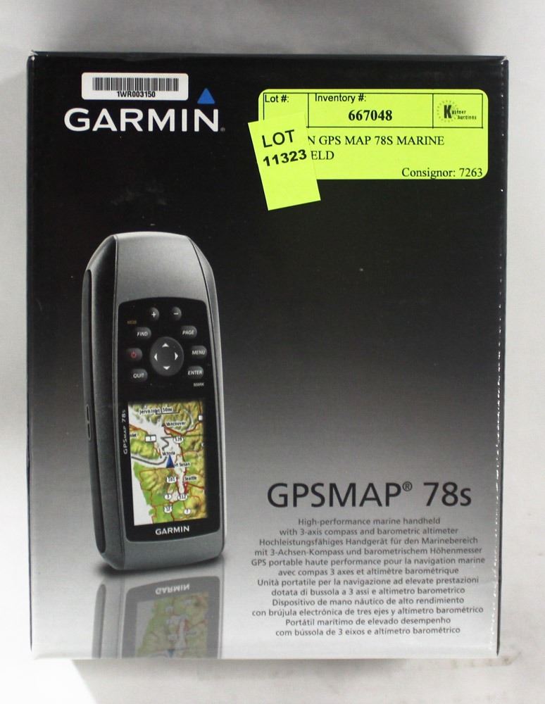 GARMIN GPS MAP 78S MARINE HANDHELD