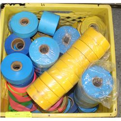 LOT OF APPROX 80 ROLLS OF FLAGGING TAPE