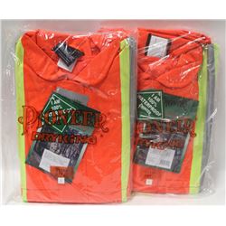 LOT OF 2 PAIRS HIVIS COVERALLS SIZE LARGE