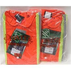 LOT OF 2 PAIRS HIVIS COVERALLS SIZE LARGE