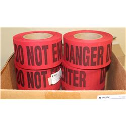 CASE OF 8 ROLLS 3" X 46 YARDS RED/BLACK DO NOT
