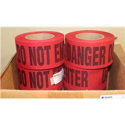 CASE OF 8 ROLLS 3" X 46 YARDS RED/BLACK DO NOT