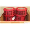 Image 1 : CASE OF 8 ROLLS 3" X 46 YARDS RED/BLACK DO NOT