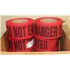 Image 1 : CASE OF 8 ROLLS 3" X 46 YARDS RED/BLACK DO NOT