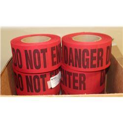 CASE OF 8 ROLLS 3" X 46 YARDS RED/BLACK DO NOT