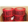 Image 1 : CASE OF 8 ROLLS 3" X 46 YARDS RED/BLACK DO NOT