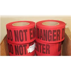 CASE OF 8 ROLLS 3" X 46 YARDS RED/BLACK DO NOT