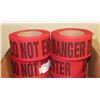 Image 1 : CASE OF 8 ROLLS 3" X 46 YARDS RED/BLACK DO NOT