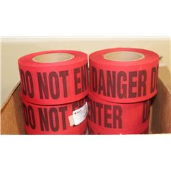 CASE OF 8 ROLLS 3" X 46 YARDS RED/BLACK DO NOT