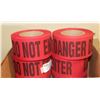 Image 1 : CASE OF 8 ROLLS 3" X 46 YARDS RED/BLACK DO NOT