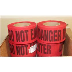 CASE OF 8 ROLLS 3" X 46 YARDS RED/BLACK DO NOT