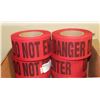 Image 1 : CASE OF 8 ROLLS 3" X 46 YARDS RED/BLACK DO NOT