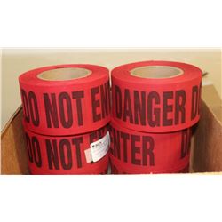 CASE OF 8 ROLLS 3" X 46 YARDS RED/BLACK DO NOT