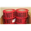 Image 1 : CASE OF 8 ROLLS 3" X 46 YARDS RED/BLACK DO NOT