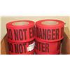 Image 1 : CASE OF 8 ROLLS 3" X 46 YARDS RED/BLACK DO NOT