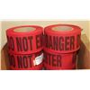 Image 1 : CASE OF 8 ROLLS 3" X 46 YARDS RED/BLACK DO NOT