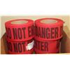 Image 1 : CASE OF 8 ROLLS 3" X 46 YARDS RED/BLACK DO NOT
