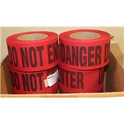 CASE OF 8 ROLLS 3" X 46 YARDS RED/BLACK DO NOT