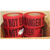 Image 1 : CASE OF 8 ROLLS 3" X 46 YARDS RED/BLACK DO NOT