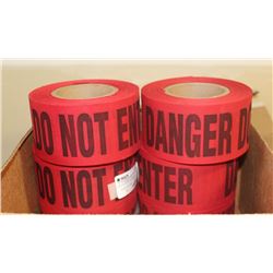 CASE OF 8 ROLLS 3" X 46 YARDS RED/BLACK DO NOT