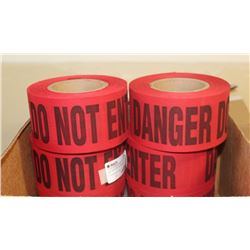 CASE OF 8 ROLLS 3" X 46 YARDS RED/BLACK DO NOT