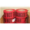 Image 1 : CASE OF 8 ROLLS 3" X 46 YARDS RED/BLACK DO NOT