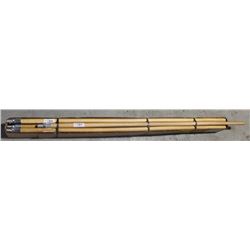CASE OF 12 WOOD BROOM HANDLES