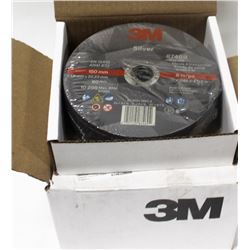 CASE OF 50 - 3M SILVER CUTOFF WHEEL T1, 60 GRADE