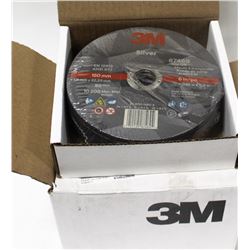 CASE OF 50 - 3M SILVER CUTOFF WHEEL T1, 60 GRADE