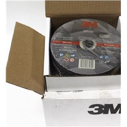 CASE OF 50 - 3M SILVER CUTOFF WHEEL T1, 60 GRADE