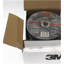 CASE OF 50 - 3M SILVER CUTOFF WHEEL T1, 60 GRADE