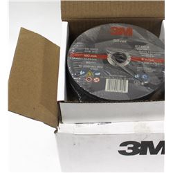 CASE OF 50 - 3M SILVER CUTOFF WHEEL T1, 60 GRADE