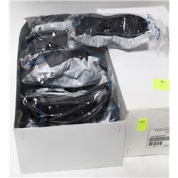 CASE OF 12 PYRAMEX SAFETY GLASSES, MATTE BLACK