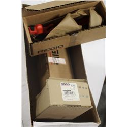 2 RIDGID THROW-OUT LEVERS AND 1 RIDGID AUTOFEED