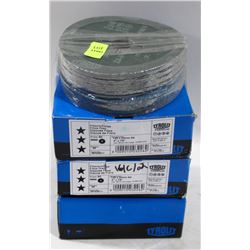 3 BOXES OF FIBER DISCS SHAPE 80, 5"X7/8",